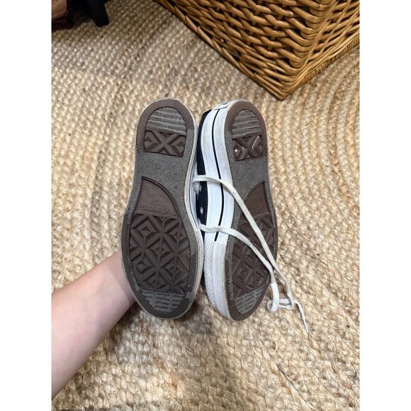 Platform high top converse in black womens size 5 - Picture 6 of 6